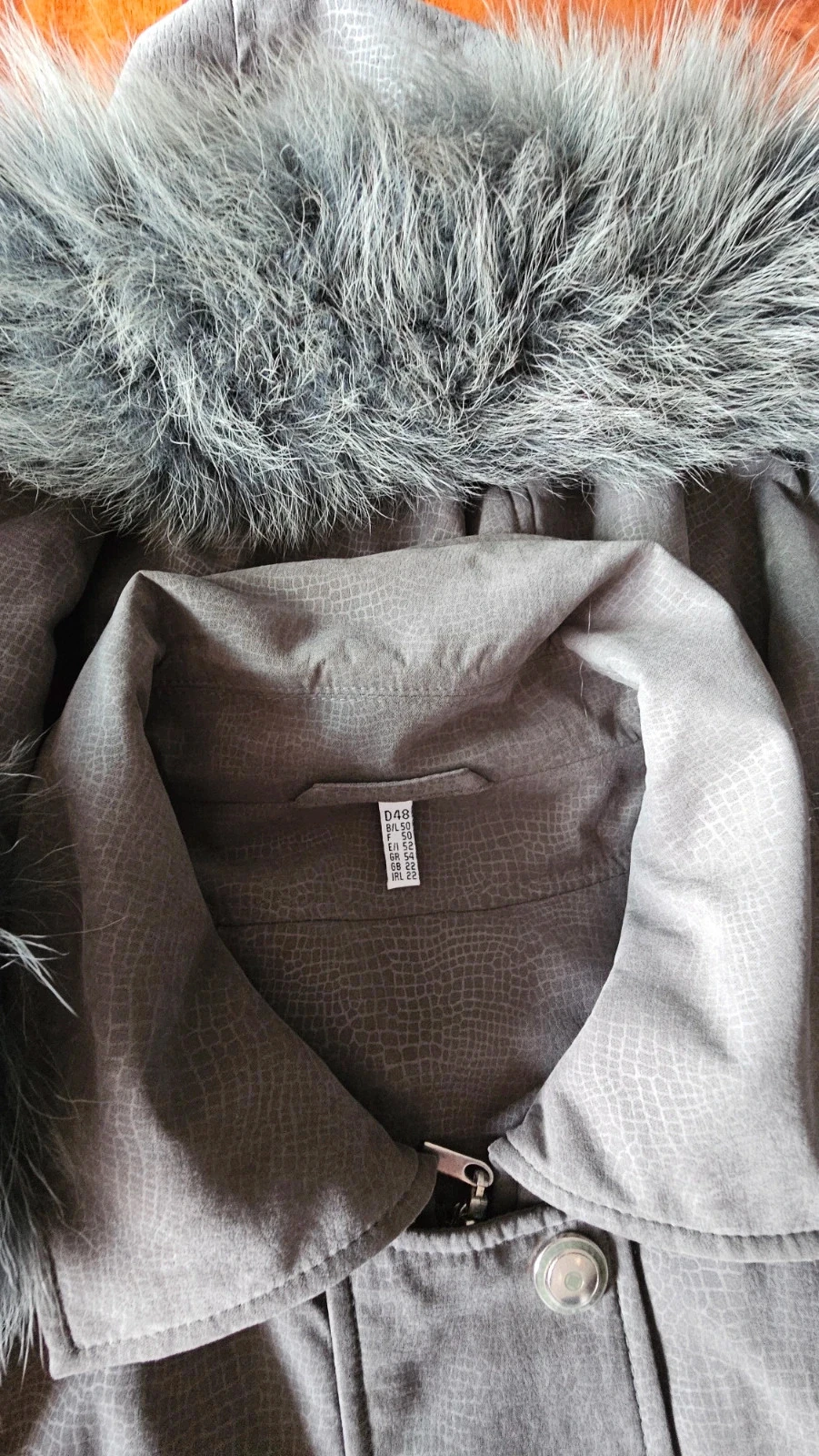 Parka femme mi-longue verte à capuche avec fausse fourrure amovible – veste d'hiver élégante – photo 5